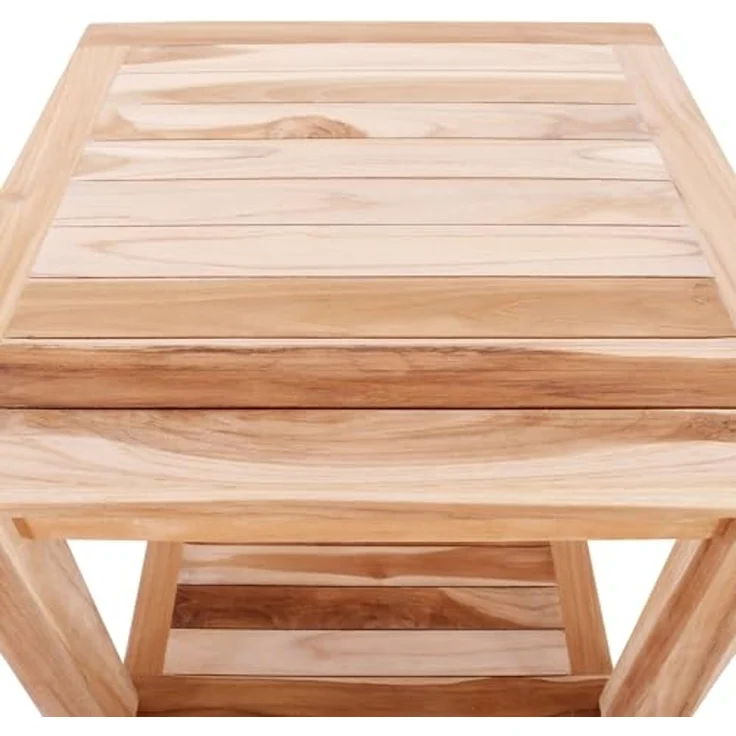 Raburg Gartentisch Beistelltisch Teakholz, 50 x 50 cm, wetterfestes Teak, langlebig, leicht & robust, UV-beständig & pflegeleicht – Bild 6