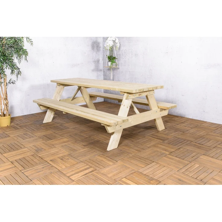 SenS-Line OSLO Picknick Set Holz Sitzgruppe Bierzelt Garnitur Sitz klappbar – Bild 4
