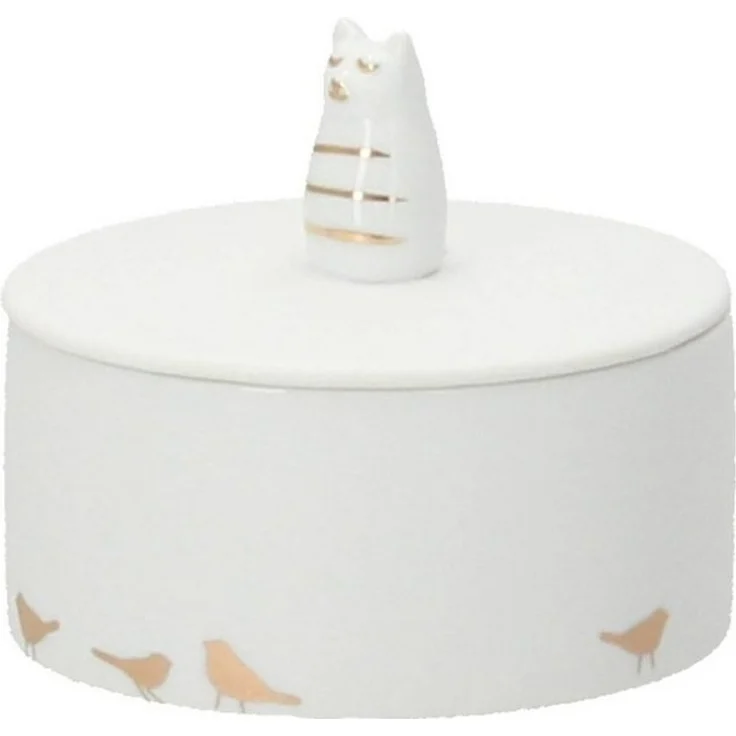 Räder Vorratsdose räder Living Aufbewahrungsdose Porzellandose Katze, Porzellan, (2-tlg) – Bild 1