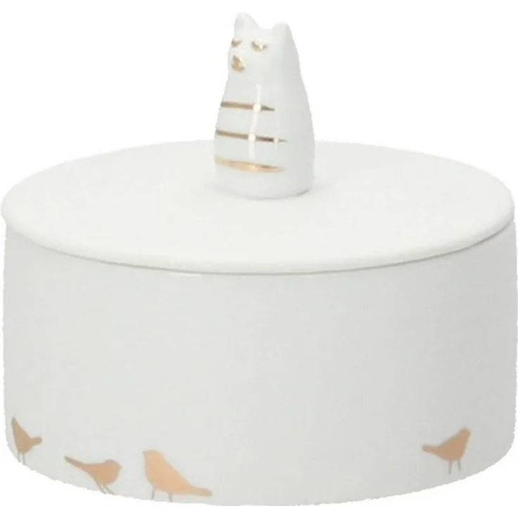 Räder Vorratsdose räder Living Aufbewahrungsdose Porzellandose Katze, Porzellan, (2-tlg)