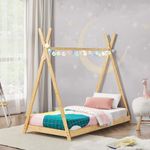 Kinderbett Tipibett Vimpeli 90x200 cm Bambus [en. casa]