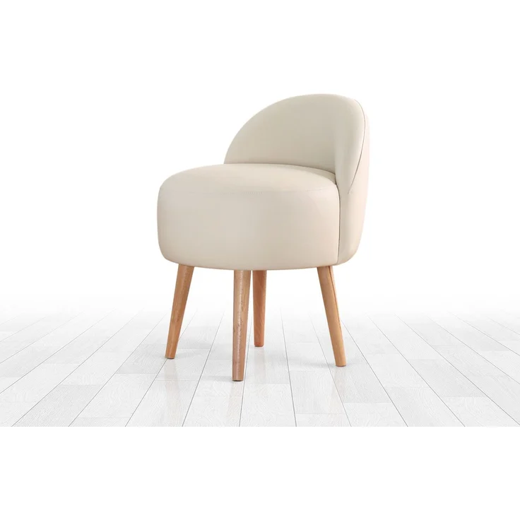 Hanah Home 'Burks - Cream' Pouffe, Creme, 48 x 64 x 42 cm – Bild 4