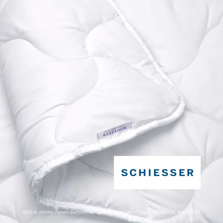 Schiesser Ganzjahresbettdecke Hygge - 200 x 210 cm - Weiß – Bild 3
