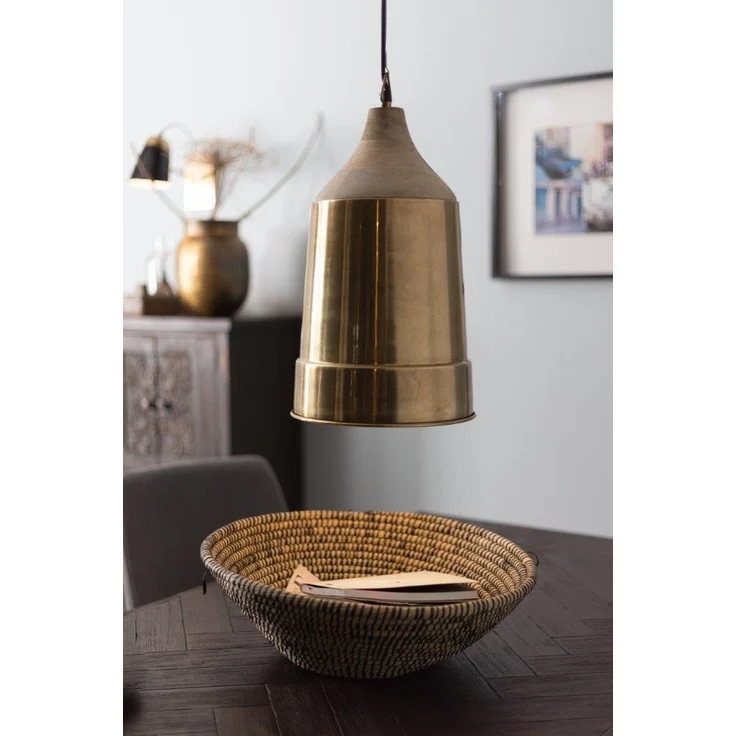 Pendelleuchte Wood Top Messing von DutchBone – Bild 5