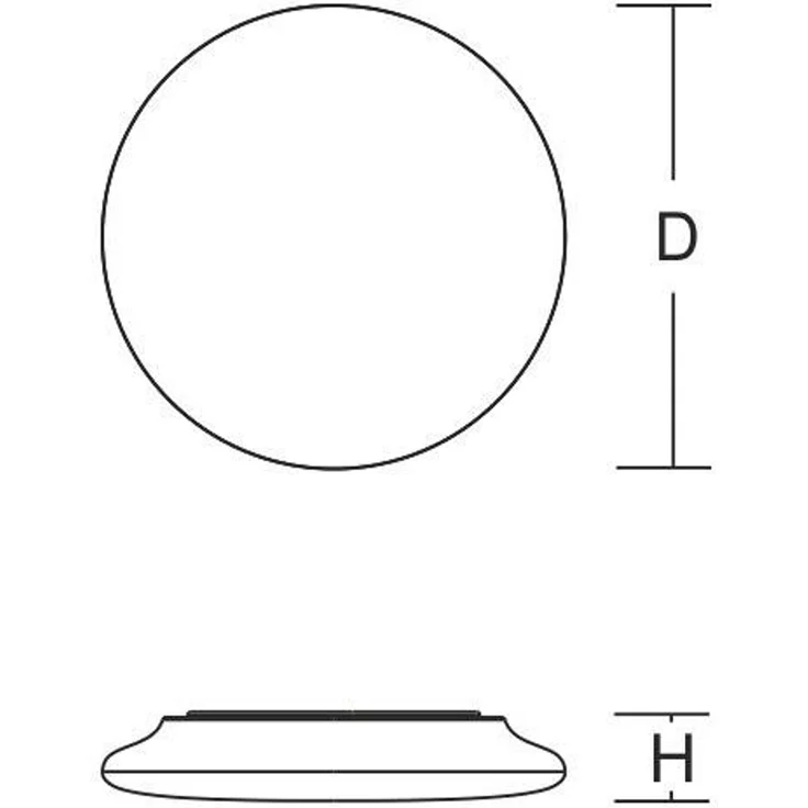 RZB LED Deckenleuchte / Wandleuchte, Kunststoff weiß, IP40, 17 W, 1750 lm, 3000/4000/5700 K, Ø 300 mm – Bild 3