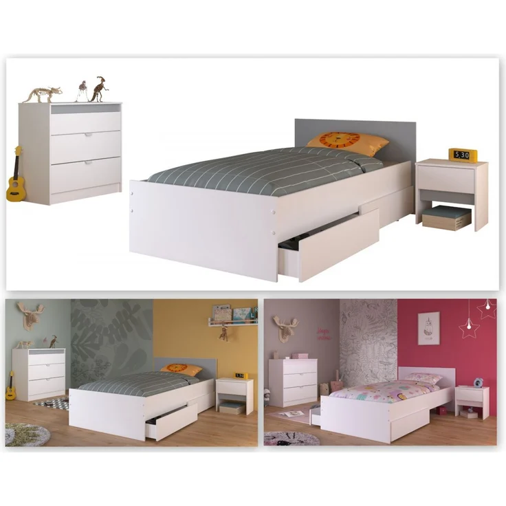 Parisot Kinderzimmer und Jugendzimmer Pirouette in weiß Set 3-tlg. – Bild 5