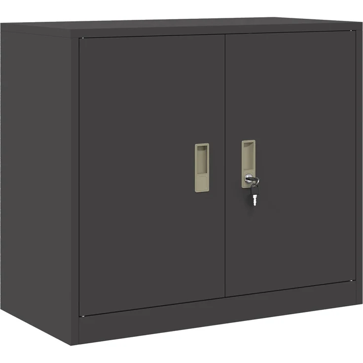 vidaXL Aufbewahrungsschrank 2 stk. Schwarz 80 x 40 x 160 cm Stahl 3438729 – Bild 5