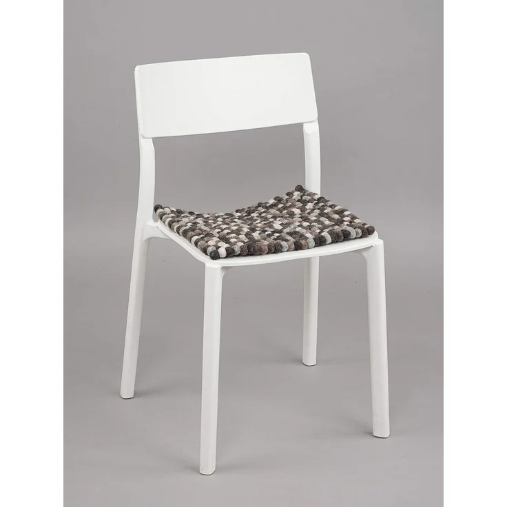 myfelt Stuhlkissen Filzkugel Sitzauflage eckig - 36 x 36 cm, 100% reiner Schurwolle, quadratisch, schmutzabweisend – Bild 4