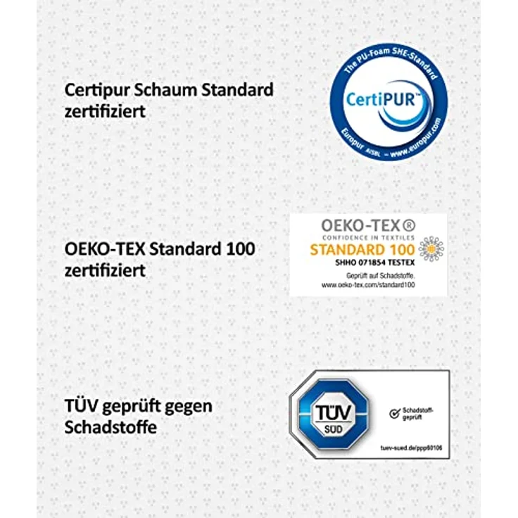 Matratzenauflage eazzzy Premium Cube Topper Matratzentopper 80 x 200 x 9 cm Genius – Bild 9