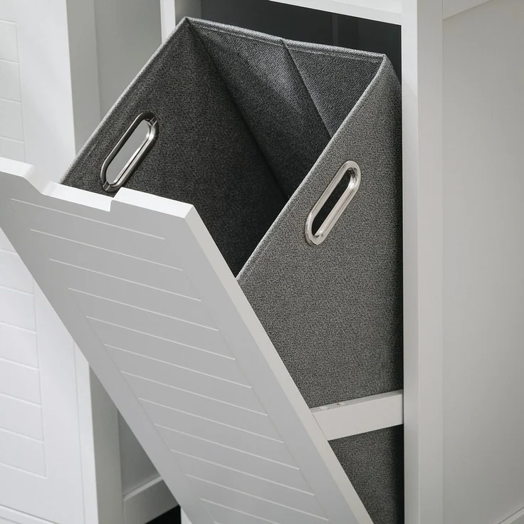 SoBuy BZR122-W Badunterschrank, MDF, Lackiert, Weiß, 40 x 100 x 35 cm – Bild 6