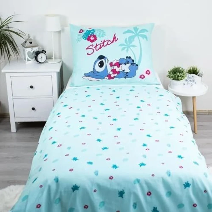 Disney Lilo & Stitch Bettwäsche Baumwolle 140x200 + 70x90 cm, Reißverschluss – Bild 3