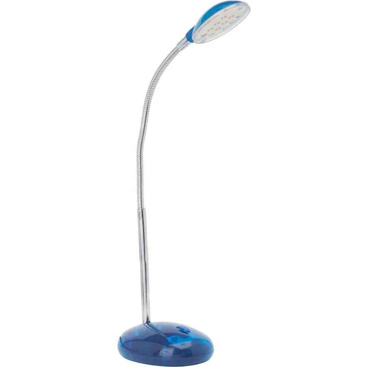 LED Tischleuchte mit Flexo-Arm in blau