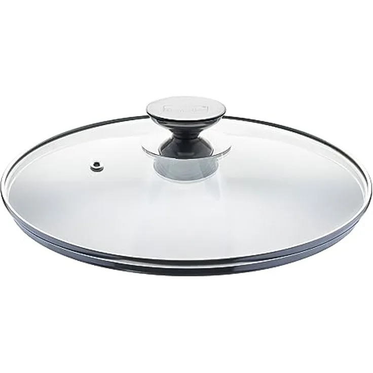 Berndes Spezialglasdeckel mit Edelstahlknauf, Sicherheitsglas, Transparent, Ø 28 cm, 007028