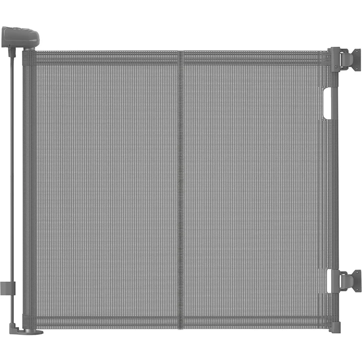“Treppenschutzgitter Ausziehbare für Babys,0-140 cm,83 cm Hoch Baby Absperrgitter Treppenschutzrollo,Einhändig Bedienbar,Geeignet für Treppen/Türen/Innen & Außen türschutzgitter (140cm/grau)
