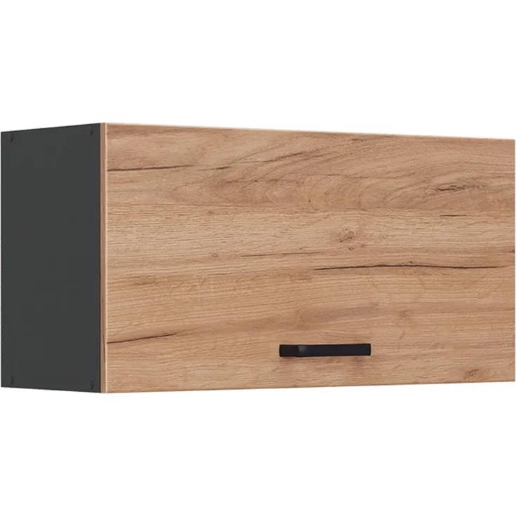 Hängeschrank R-Line Goldkraft Eiche/Anthrazit 80 cm Flach Vicco – Bild 1