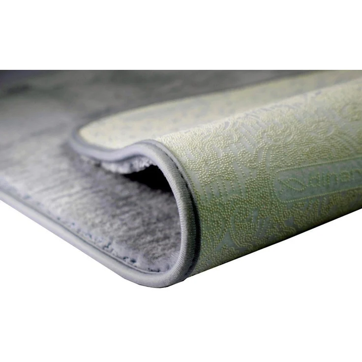 Carpetia Teppich Badematte Badgarnitur Set Duschvorleger Badteppich waschbar grau, rechteckig, Höhe: 18 mm – Bild 4