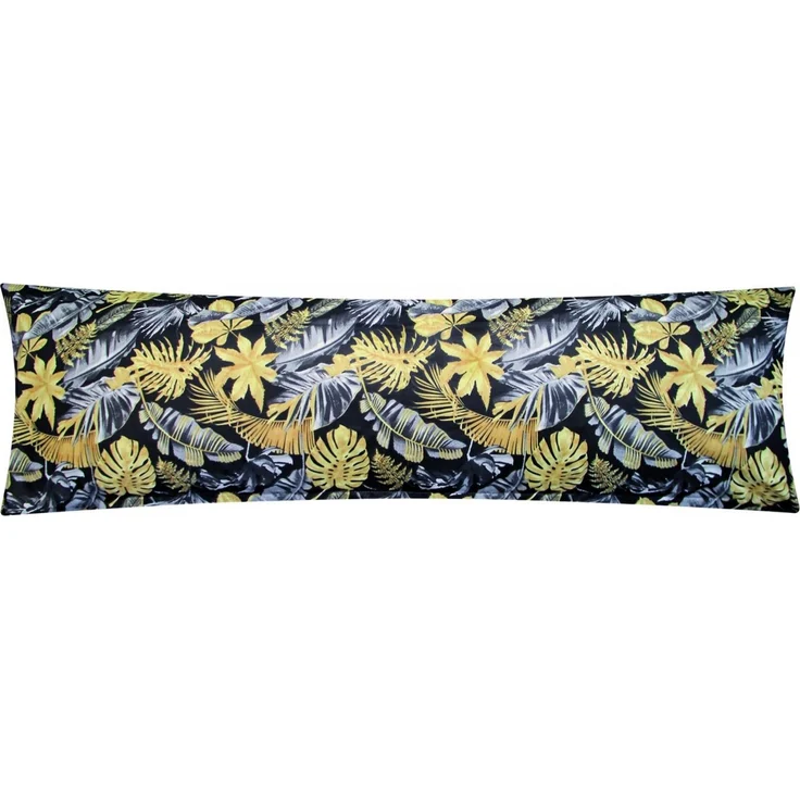 Heubergshop Seitenschläferkissenbezug, (1 Stück), 40x145cm Tropische Blätter Geblümt 100% Baumwolle Bezug (Z-002/4) – Bild 2