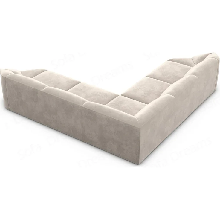 Samtstoff Ecksofa Cabrera L Form - Samtstoff - sand – Bild 4