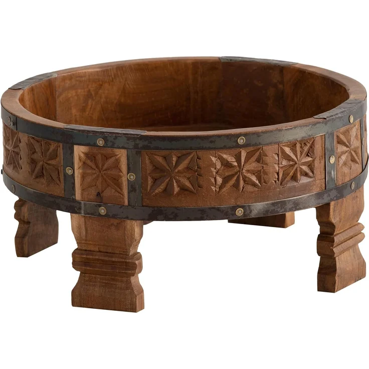 Chakki 3er Set Couchtische aus Massivholz rustikal – Satztische Beistelltische Naturholz für Wohnzimmer und Deko – massivum – Bild 8