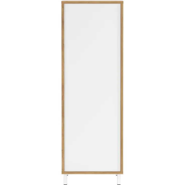 Germania Mediumschrank 5001-513 GW-Topeka, in Weiß/Eiche, Tür rechts/links montierbar, 39 x 120 x 35 cm (BxHxT) – Bild 2