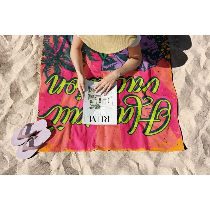 Mijolnir 'Hawaii Vacation 90' Strandtuch, Mehrfarbig, 90 x 150 cm – Bild 6