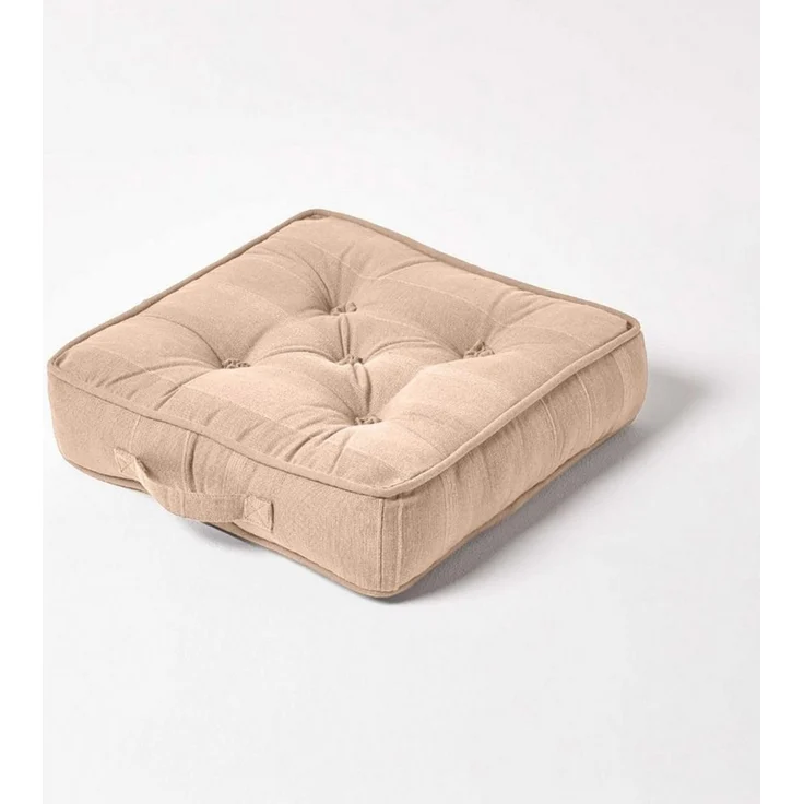 Homescapes Bodenkissen Sitzkissen Stuhlkissen Rajput beige – Bild 1