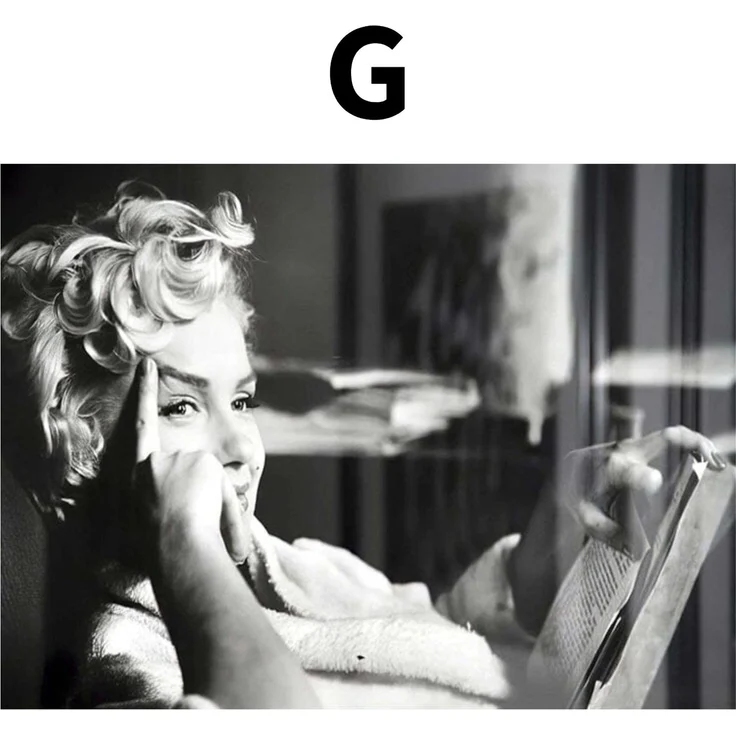 Poster Marylin Monroe · Wandbilder Wohnzimmer & Schlafzimmer · Deko Print Bilder · ohne Rahmen - G / 50x70cm