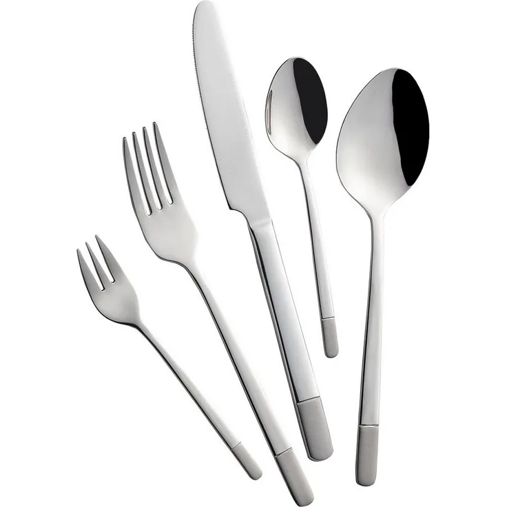 Mulex Besteck-Set Oceanside (60-tlg), 12 Personen, Edelstahl 18/0, teilsatiniert