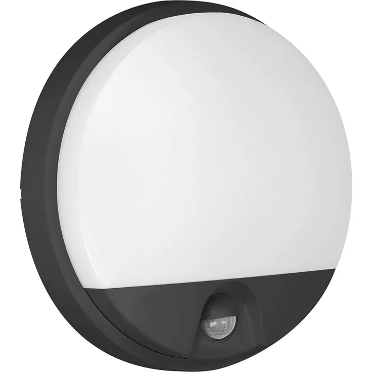 Orno AGAT LED Wandleuchte 15W Outdoor-Leuchte mit Bewegungsmelder 140° 1100 lm IP54 4000K schwarz AD-OP-6112BLPMR4