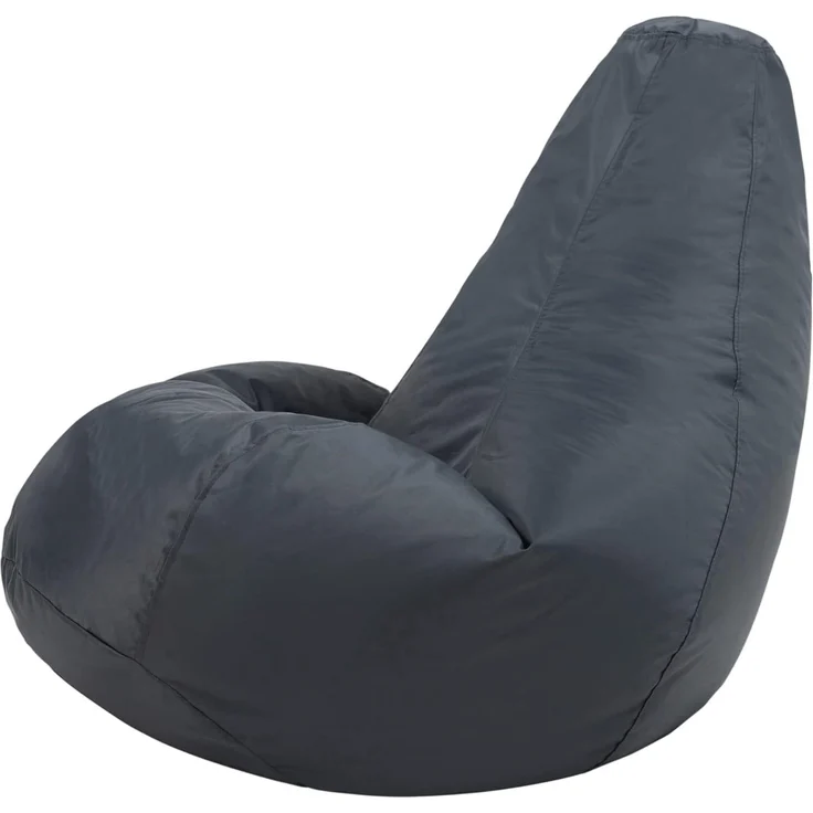 Bean Bag Bazaar Gaming Sitzsack „Recliner“, Gamer Sitzsack für Erwachsene und Kinder, Indoor Outdoor Sitzsack Sessel Gaming mit Füllung (Sitzsack + Hocker, Schiefergrau) – Bild 7