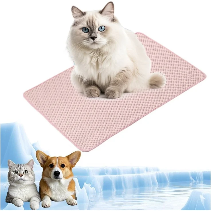 Ledander Hundematte Waschbares Haustier Kühlmatte,Sommer Kühlkissen für Hunde und Katze, für Zuhause Unterwegs oder im Auto, 60x50 cm – Bild 1