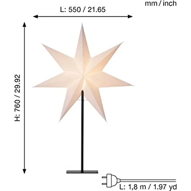 Combi-Pack "Frozen", Stern und Lampenschirm, 55x80 – Bild 4