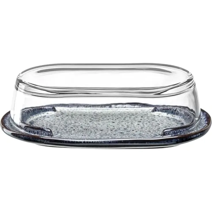 LEONARDO Butterdose Matera Anthrazit Keramik Oval 022987