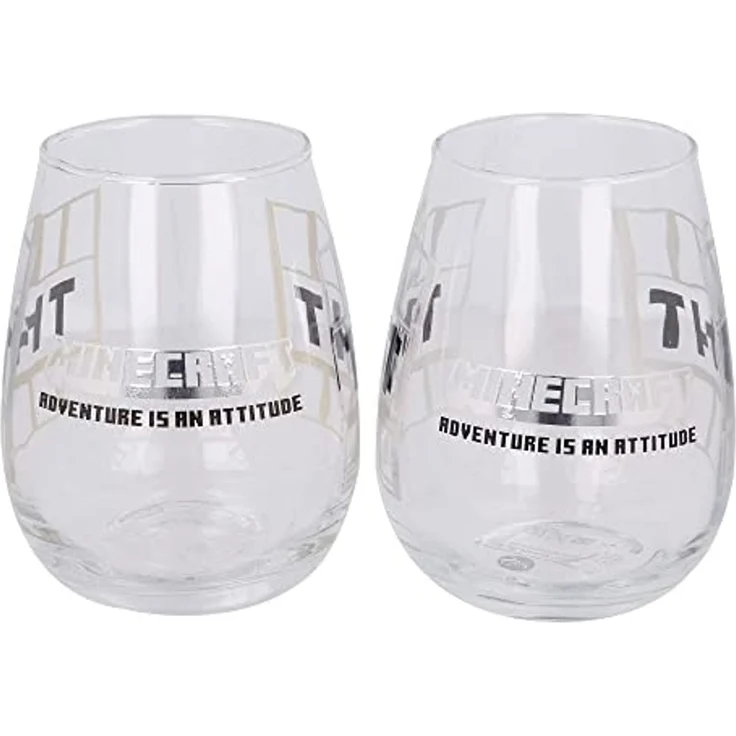 Minecraft-Glas mit Silbermotiv – Bild 3