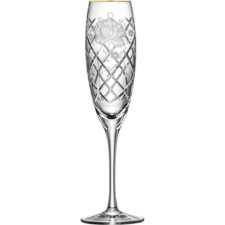 Sektglas Kristall Sunrose Gold clear (25,5 cm)