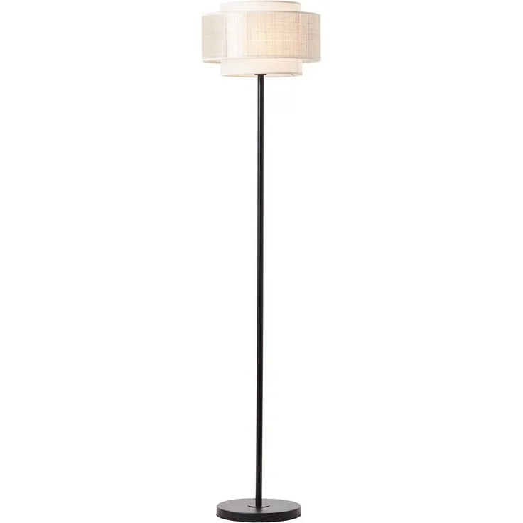 Brilliant Leuchten No. 93134-09 Standleuchte Odar 1-flammig E27 schwarz beige