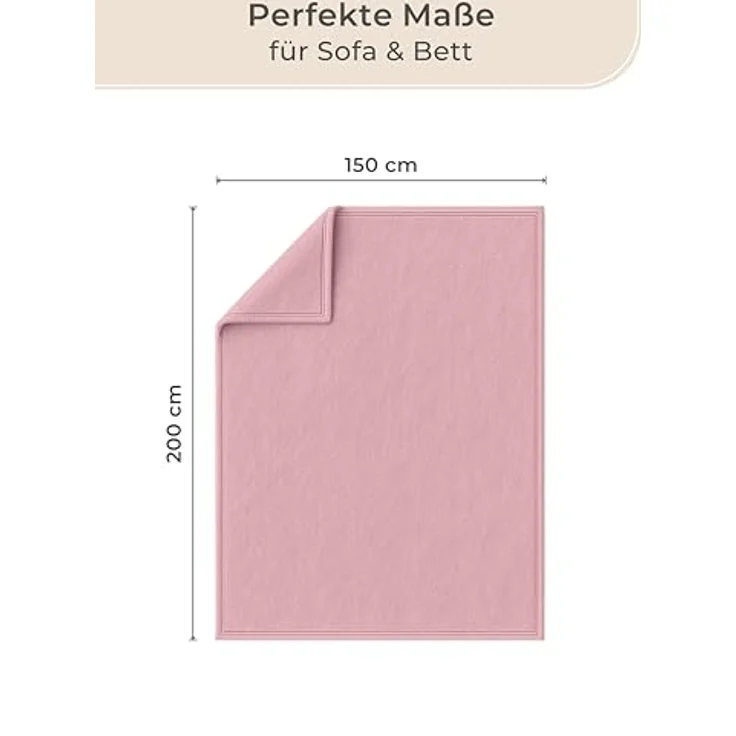Wohndecke Wohndecke aus Baumwolle - Kuscheldecke, Baumwolldecke -, Laynenburg, Decke als Sofa-decke, Couchdecke, Wolldecke aus Baumwollmix – Bild 6