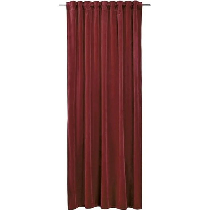 Gözze Vorhang MAGNUM, Karminrot, 135 x 245 cm, Unifarben, (1 St), verdeckte Schlaufen, halbtransparent, Polyester, verdeckte Schlaufen – Bild 3