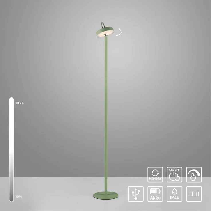 JUST LIGHT Stehlampe AMAG, Dimmfunktion, LED fest integriert, Warmweiß, Akkuleuchte – Bild 2