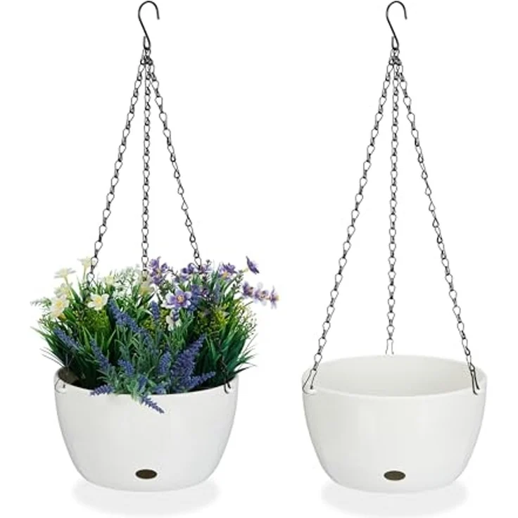 2 Blumenampeln mit Wasserspeicher - L 10045312 – Bild 1