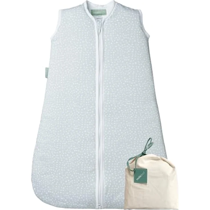 molis&co - Baby schlafsack ärmellos - Ideal für den Winter - Babyschlafsack tog 2.5 ohne Ärmel - 100% Baumwolle (Oeko-TEX 100), Premium Qualität - Grey Print (95 cm, 18-36 Monate) – Bild 2