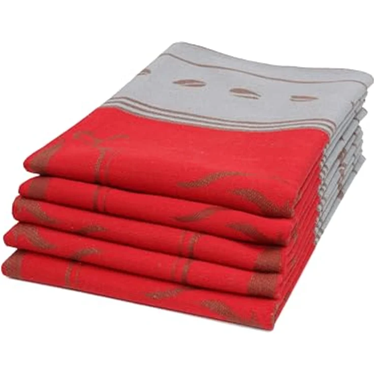 ZOLLNER Geschirrtuch, (Spar-Set, 5-tlg), 50 x 70 cm, 100% Baumwolle, vom Hotelwäschespezialisten – Bild 2