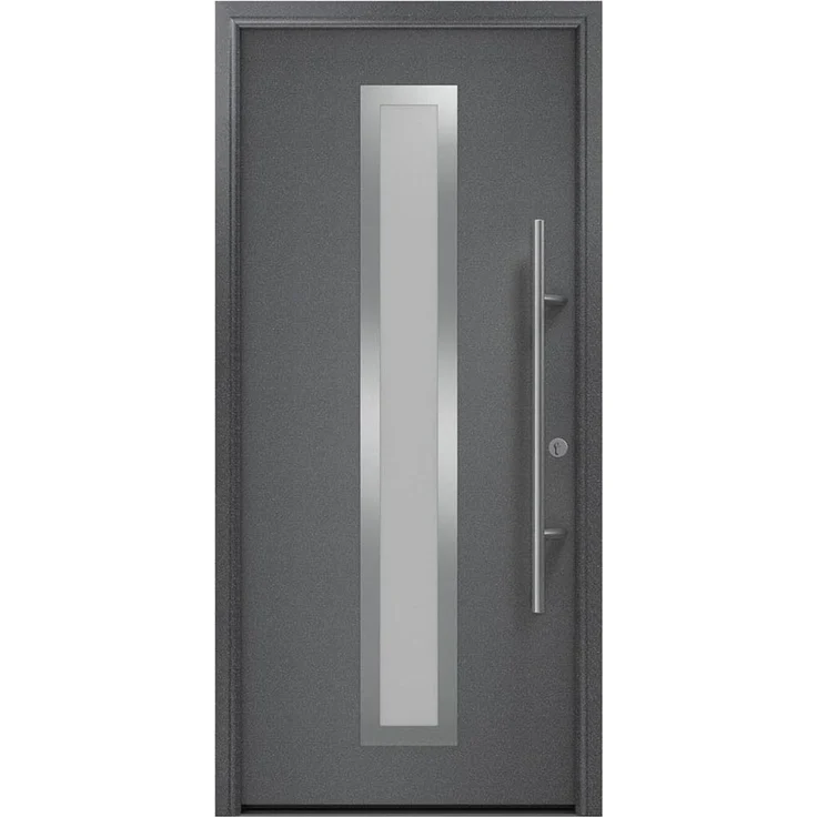Hörmann Ecostar Haustür "ISOPRO Secur IPS 700S", anthrazit metallic (CH 703), 110 x 210 cm (B x H),DIN Rechts – Bild 1