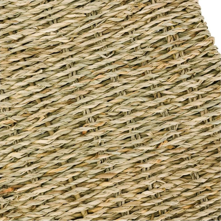 HMF Aufbewahrungskorb Geschenkkorb leer, Aufbewahrungskorb, geflochten aus Seegras, Rechteckig, 30 x 30 x 12 cm – Bild 3