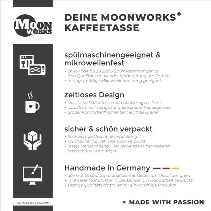 MoonWorks Tasse Tasse Weihnachten Grinch Spruch Einfach mal die Fresse halten, Keramik – Bild 5