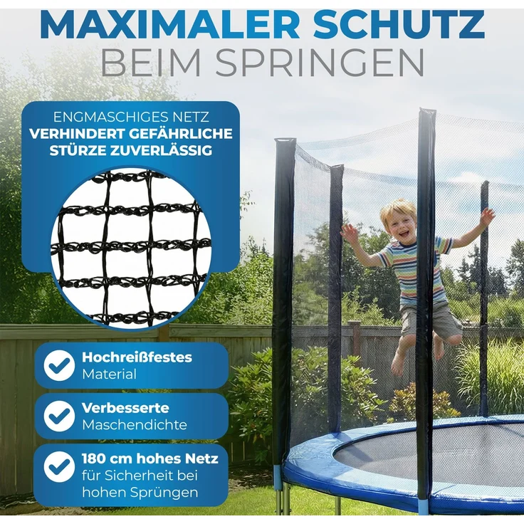 Terena Premium Ersatznetz Sicherheitsnetz für Trampolin 396 cm – Bild 5
