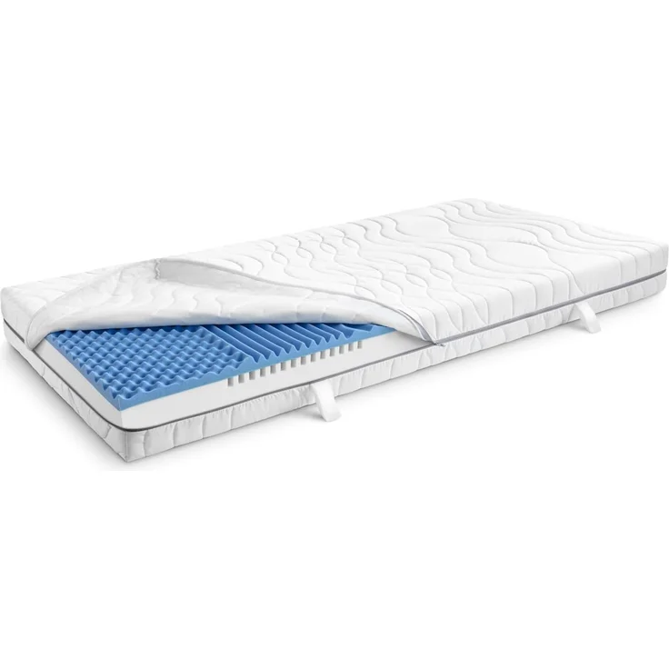 7 Zonen Viskoelastik-Matratze Sleezzz Smart 140 x 200 cm, Höhe 18 cm, Härtegrad H3 mit Air Memoryschaum – Bild 4