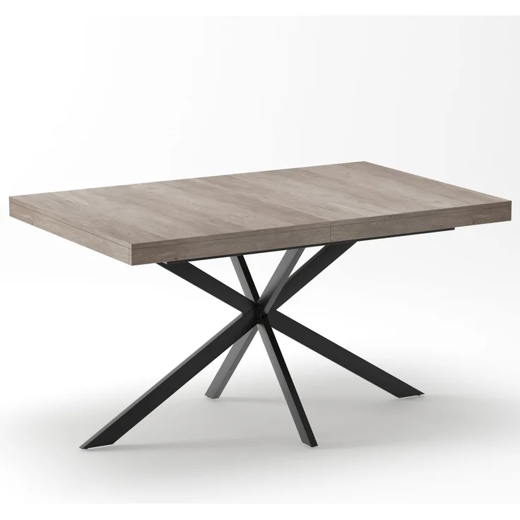Abrihome Esstisch mit Ausziehfunktion und Stauraum, Grau, 180x80x76 cm – Bild 8