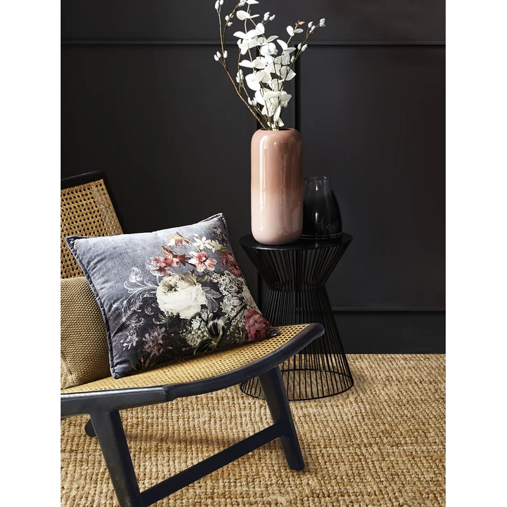 Irisette Dekokissen Kuschelkissen Sofakissen Flowerpower grau 45x45 cm 8933-90 – Bild 2