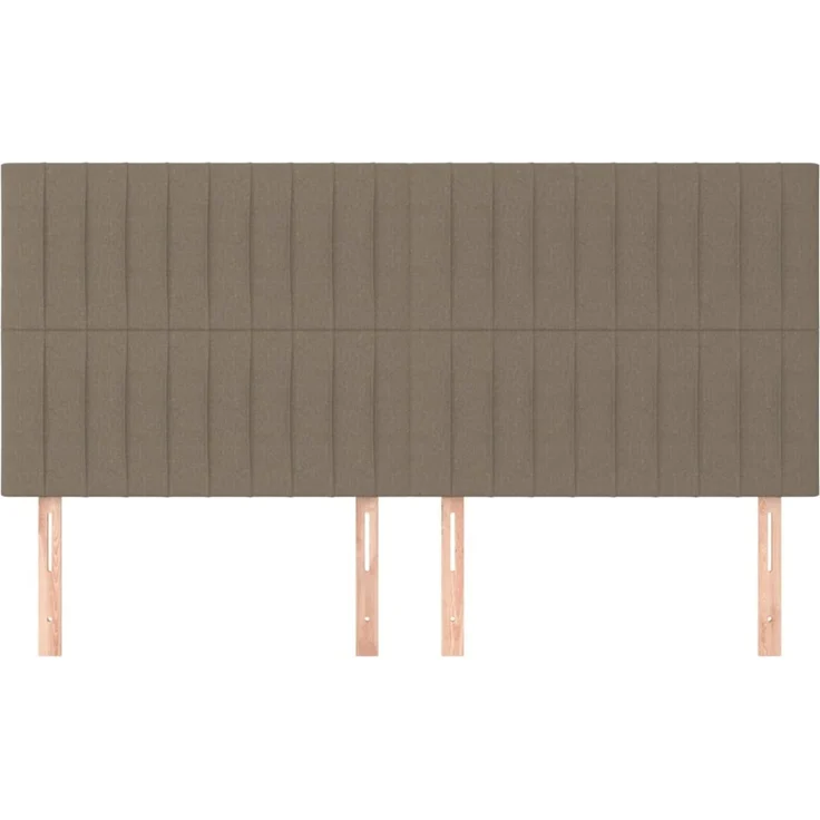 vidaXL Kopfteile 4 Stk. Taupe 80 x 5 x 78/88 cm Stoff 3116580 – Bild 3